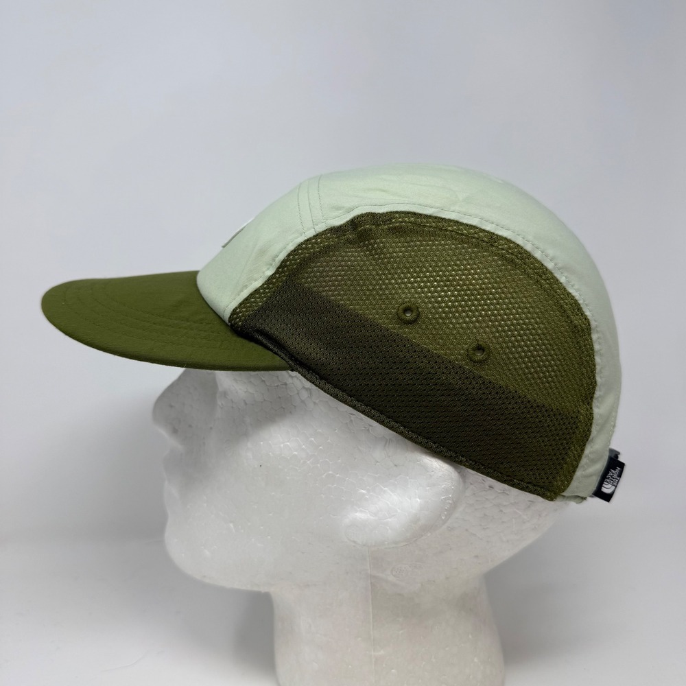 The North Face Class V Camp 5 Panel Hat Cap Sage Olive Green Mesh Adjustable Cap - Picture 2 of 11